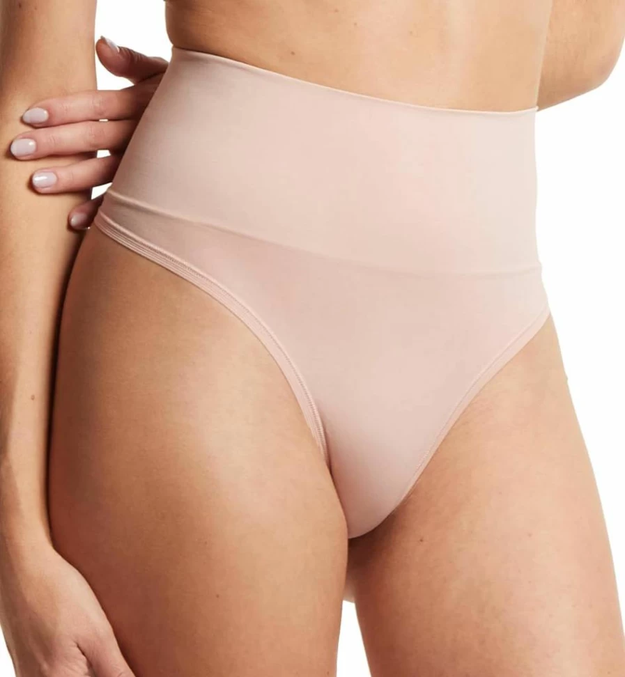 Hanky Panky Women's Hug Me Mid Rise Thong - Soft Comfortable Stretch Lace Underwear