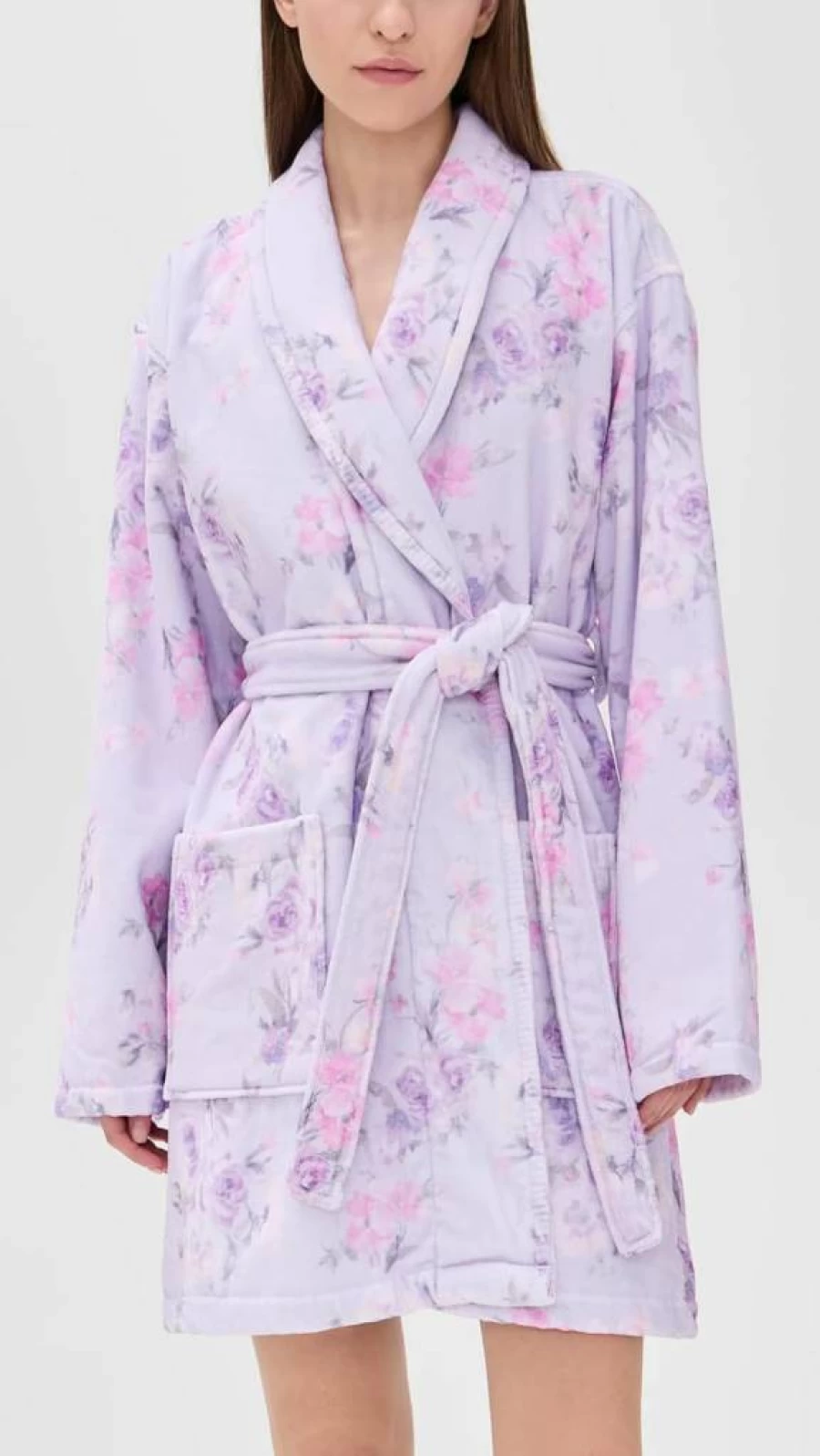 LOVESHACKFANCY Women's Indie Floral Robe - Bohemian Lace Kimono Cover-Up