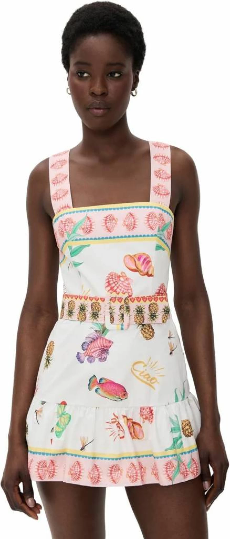 Amanda Uprichard Women's Lena Romper Skort - Stylish Summer Jumpsuit with Skirt Detail