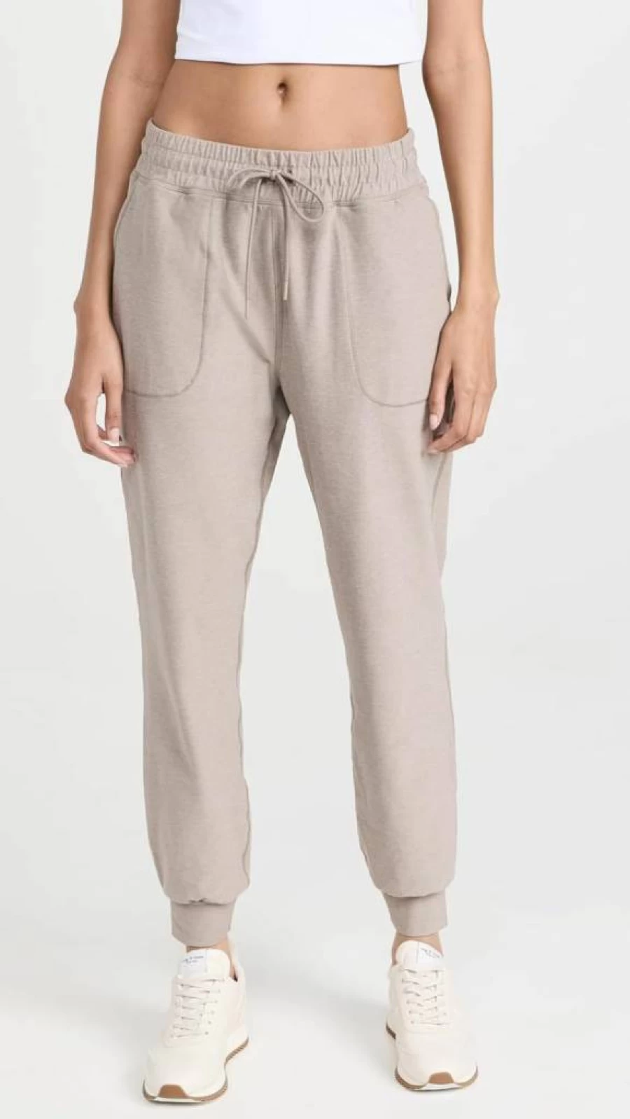 Beyond Yoga Women's Spacedye High-Waisted Midi Joggers - Soft Lounge Pants for Yoga & Comfort