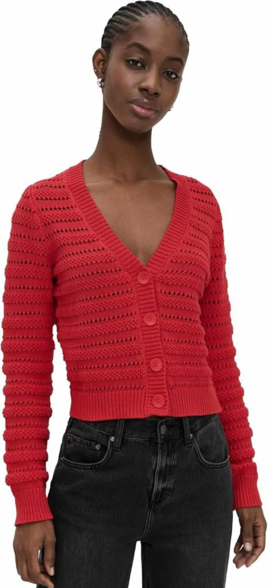 Z SUPPLY Women's Chunky Knit Romance Cardigan - Soft Long Sleeve Open Front Sweater