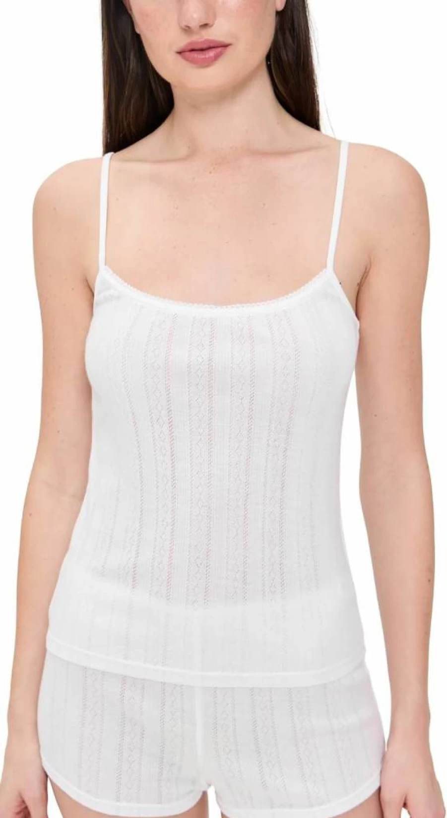 ANINE BING Women's Pia Cami Tank Top - Slim Fit Stretch Silk Blouse for Women