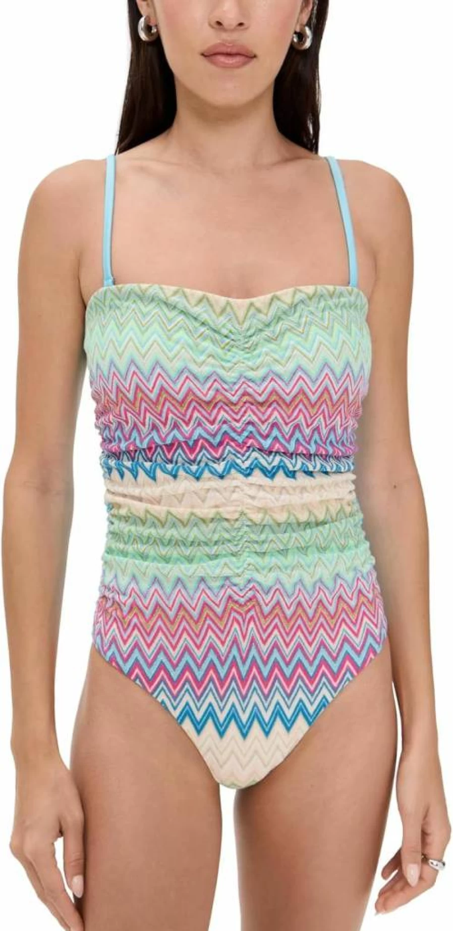 PQ Swim Women's Ruched One Piece Swimsuit - Sexy Tummy Control Bathing Suit