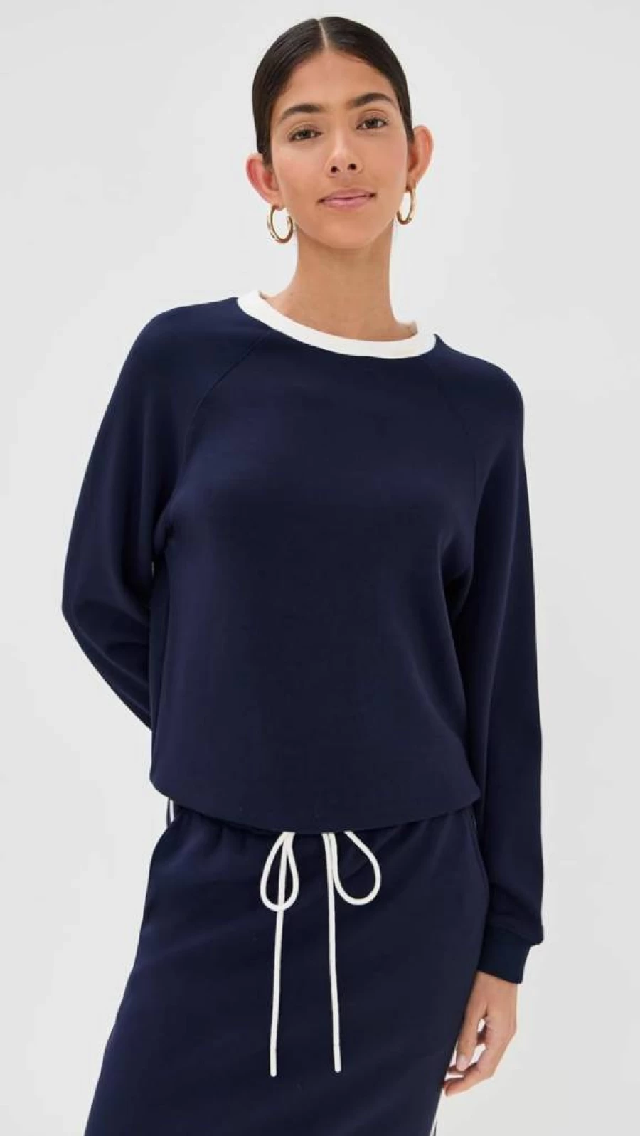 LE BOP Women's Helene Casual Pullover Sweatshirt - Comfortable French-Inspired Loungewear Top