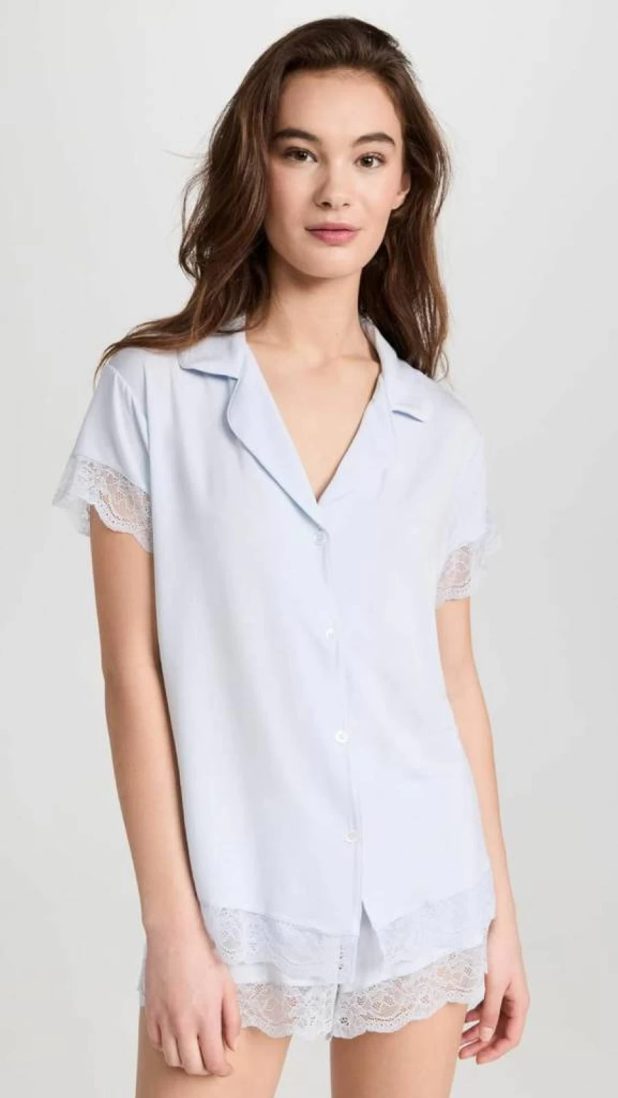 Eberjey Malou Lace Shorts Pajama Set for Women - Comfortable Sleepwear & Lounge Shorts