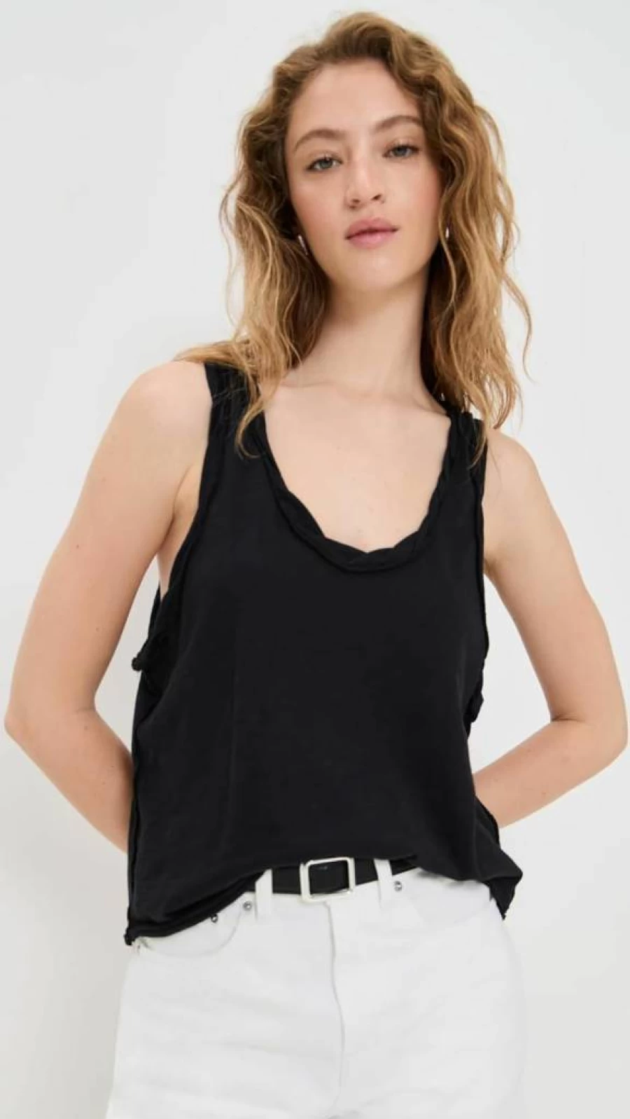 Free People Women's Easy Stretch Tank Top - Soft Casual Sleeveless Shirt for Women