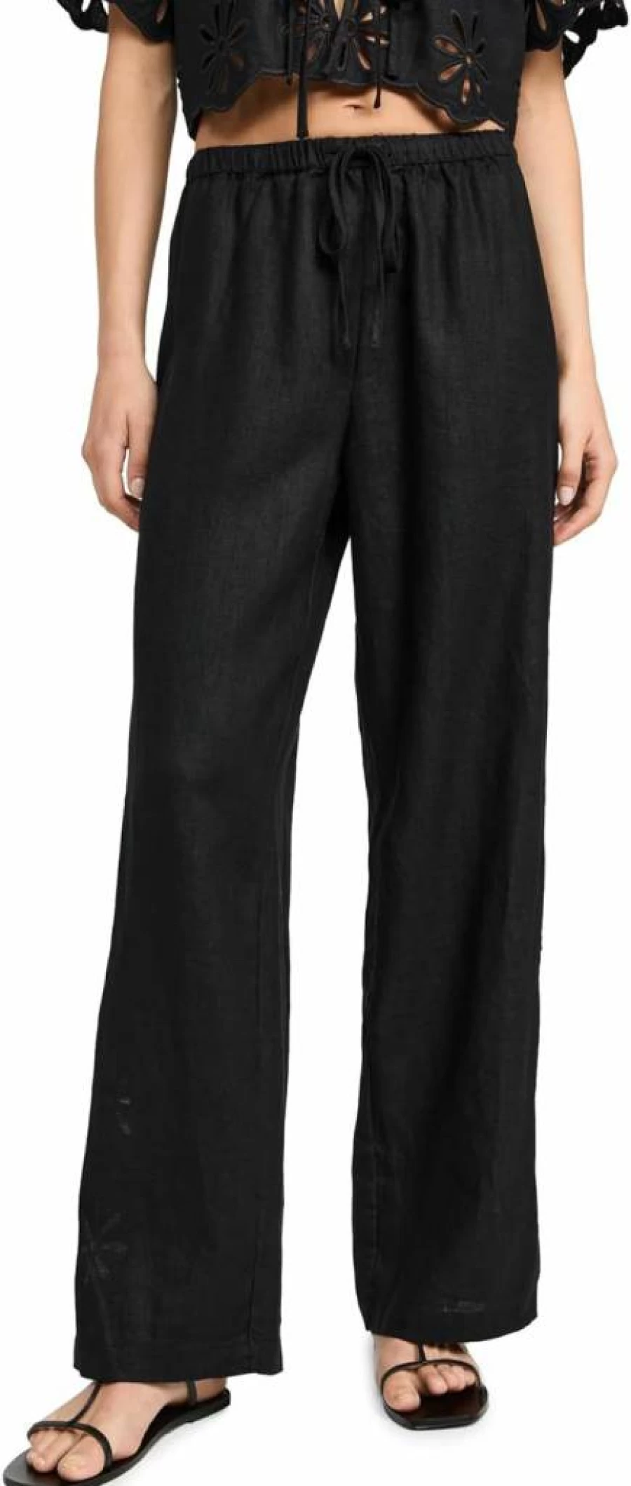 Rails Women's Emmie High-Waisted Linen Pants - Comfortable & Stylish Casual Trousers