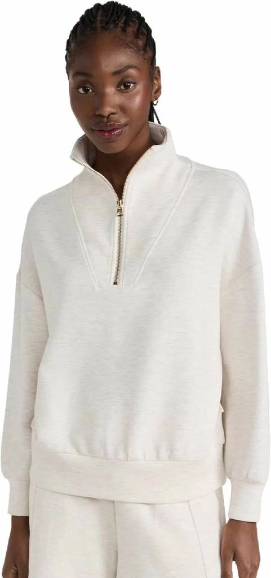 Varley Women's Hawley Half Zip Sweater - Lightweight Pullover Fleece Top for Casual Wear