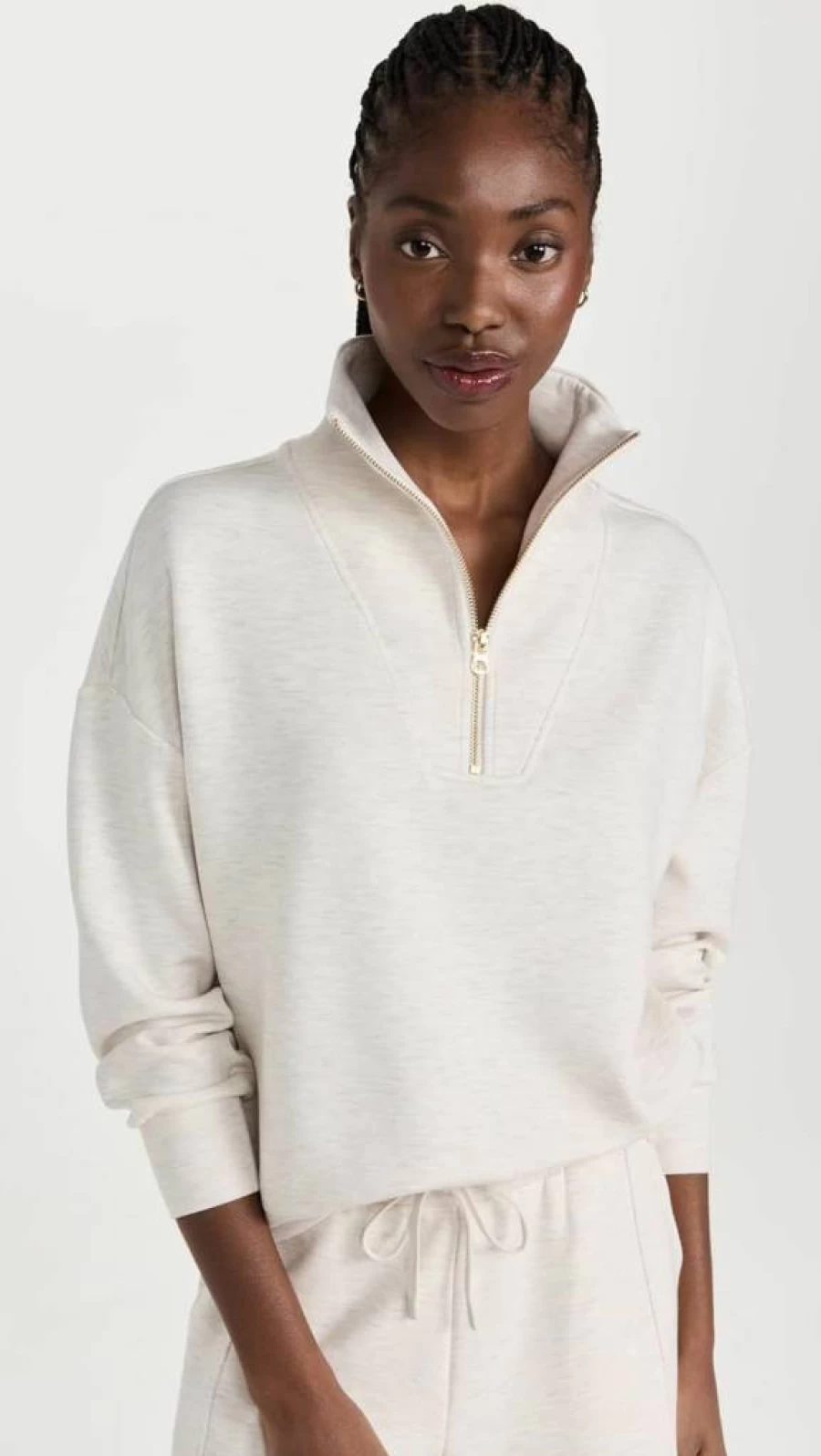 Varley Women's Hawley Half Zip Sweater - Lightweight Pullover Fleece Top for Casual Wear