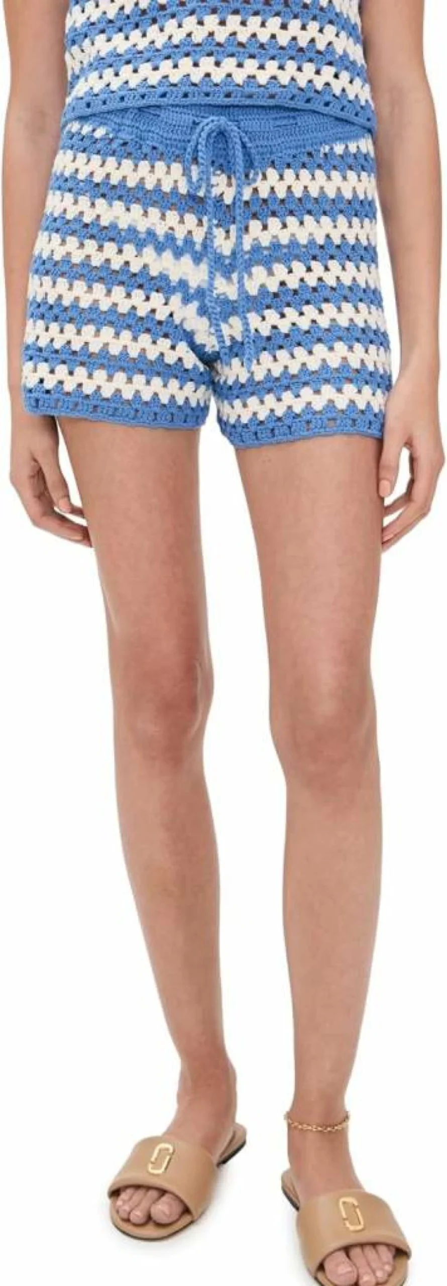 MINKPINK Women's Cally Crochet Shorts - Boho Lace Summer Beach Shorts