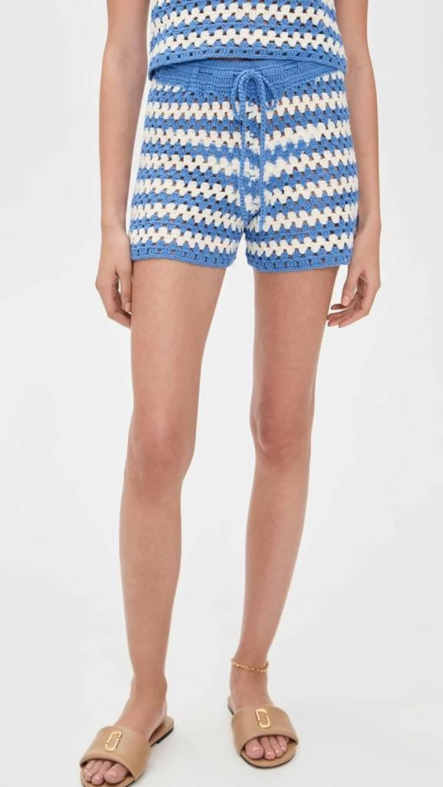 MINKPINK Women's Cally Crochet Shorts - Boho Lace Summer Beach Shorts