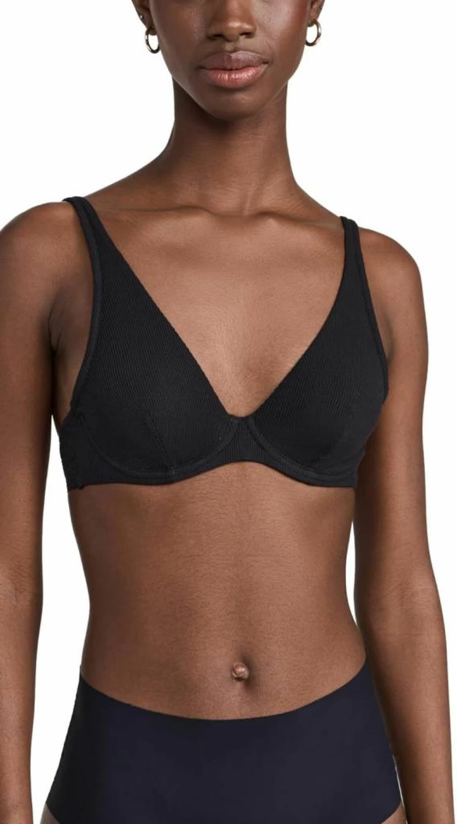 Simone Perele Eugenie Sheer Plunge Bra for Women - Lace Demi Cup Underwire Bra
