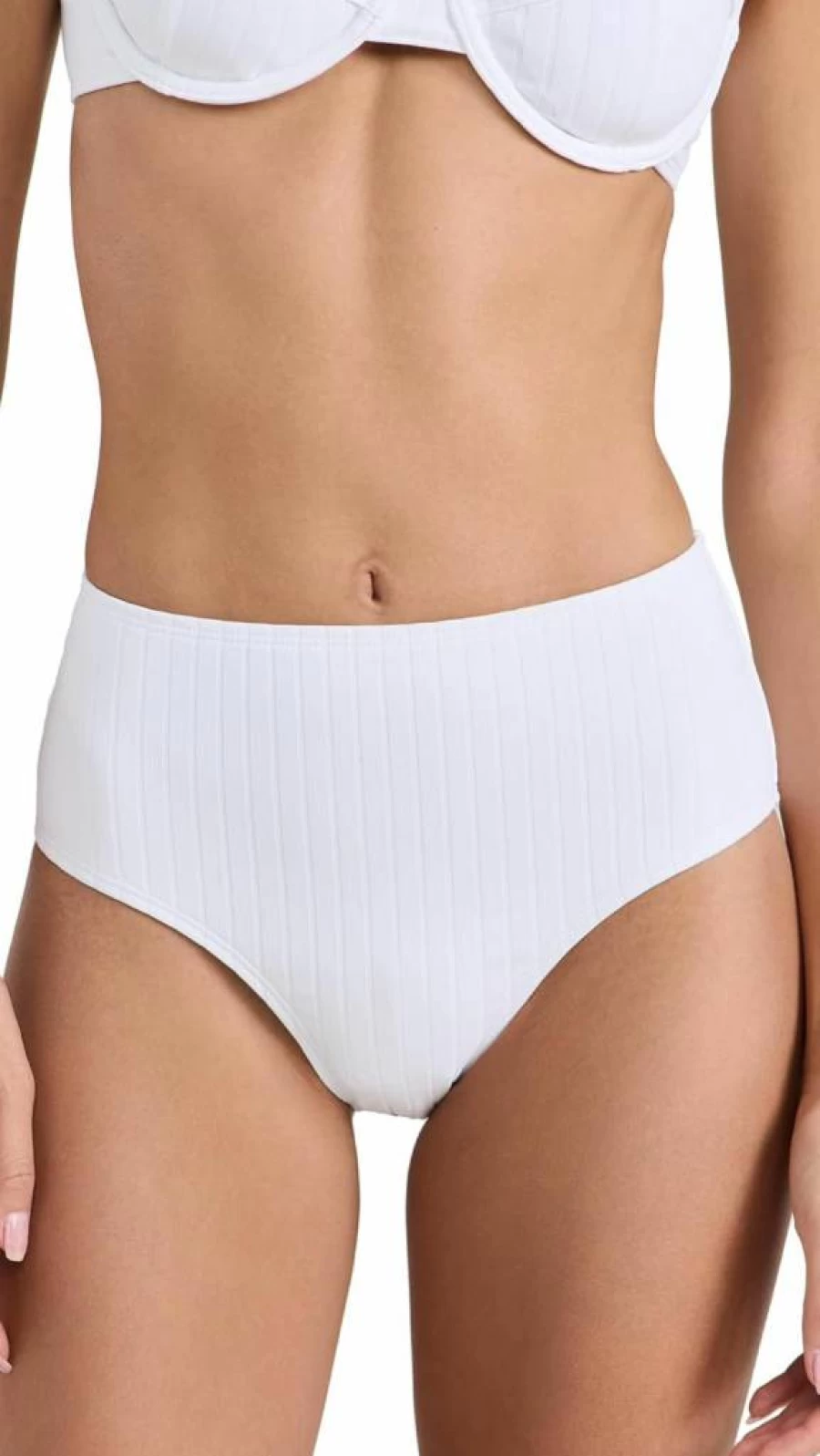 Solid & Striped Women's Lilo Bikini Bottoms - High-Waisted Swim Shorts for Women