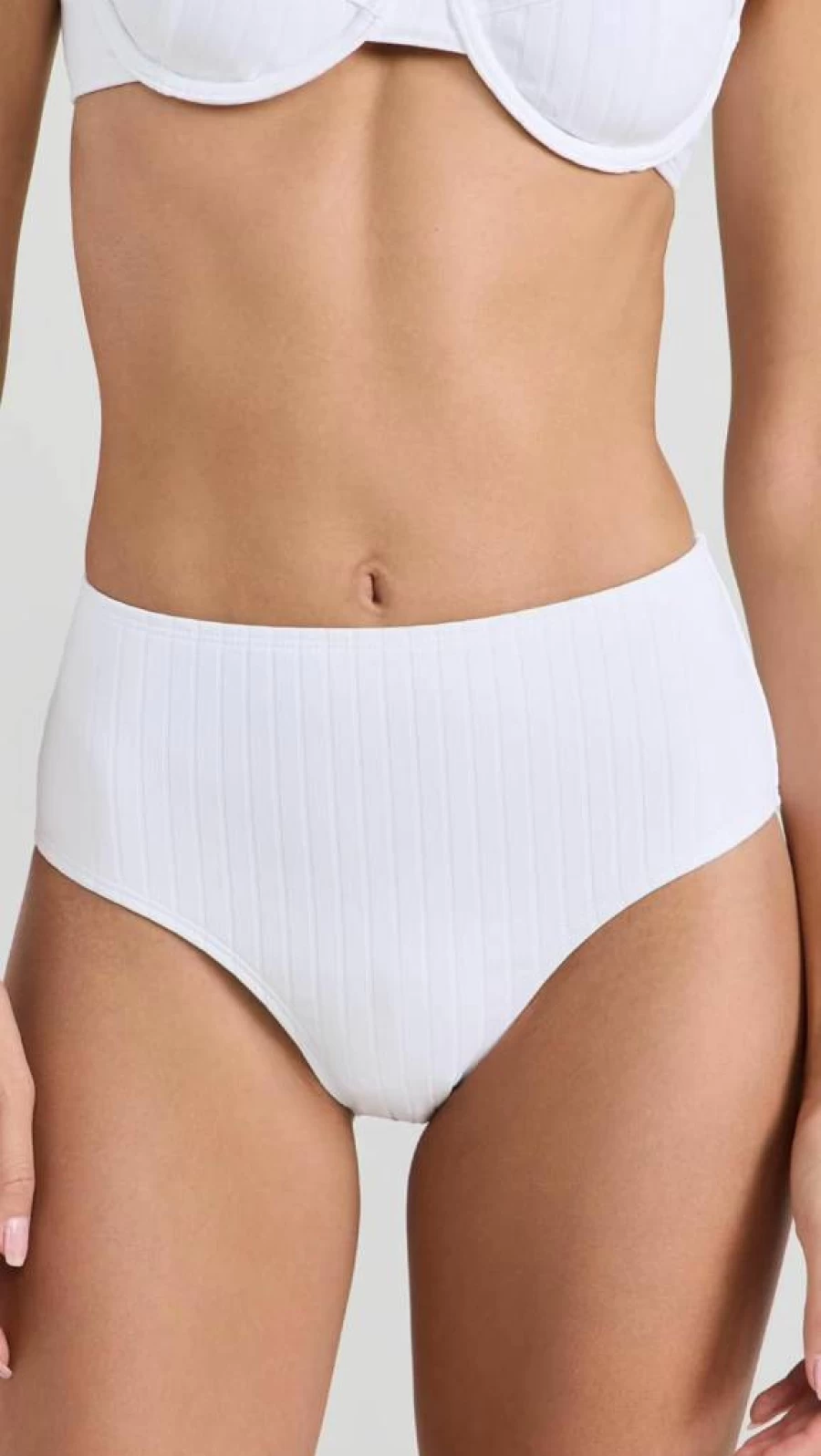Solid & Striped Women's Lilo Bikini Bottoms - High-Waisted Swim Shorts for Women