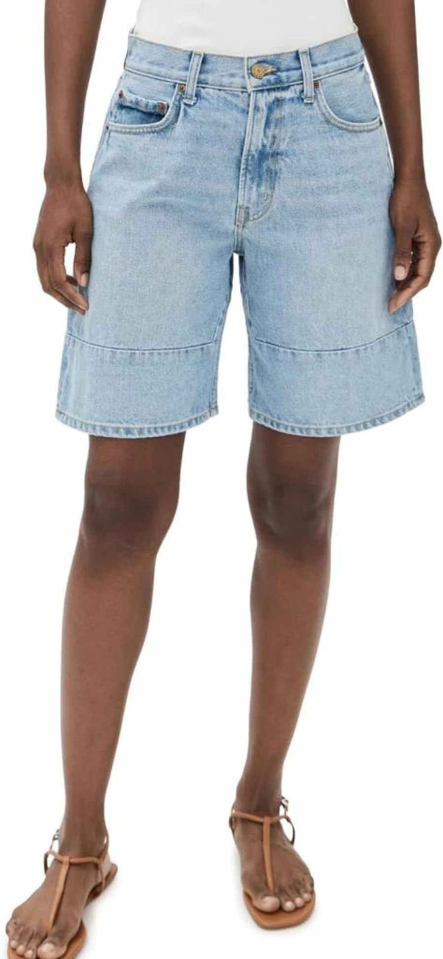 B SIDES Women's High-Waisted Marcel Culotte Shorts - Trendy Summer Fashion Shorts for Women