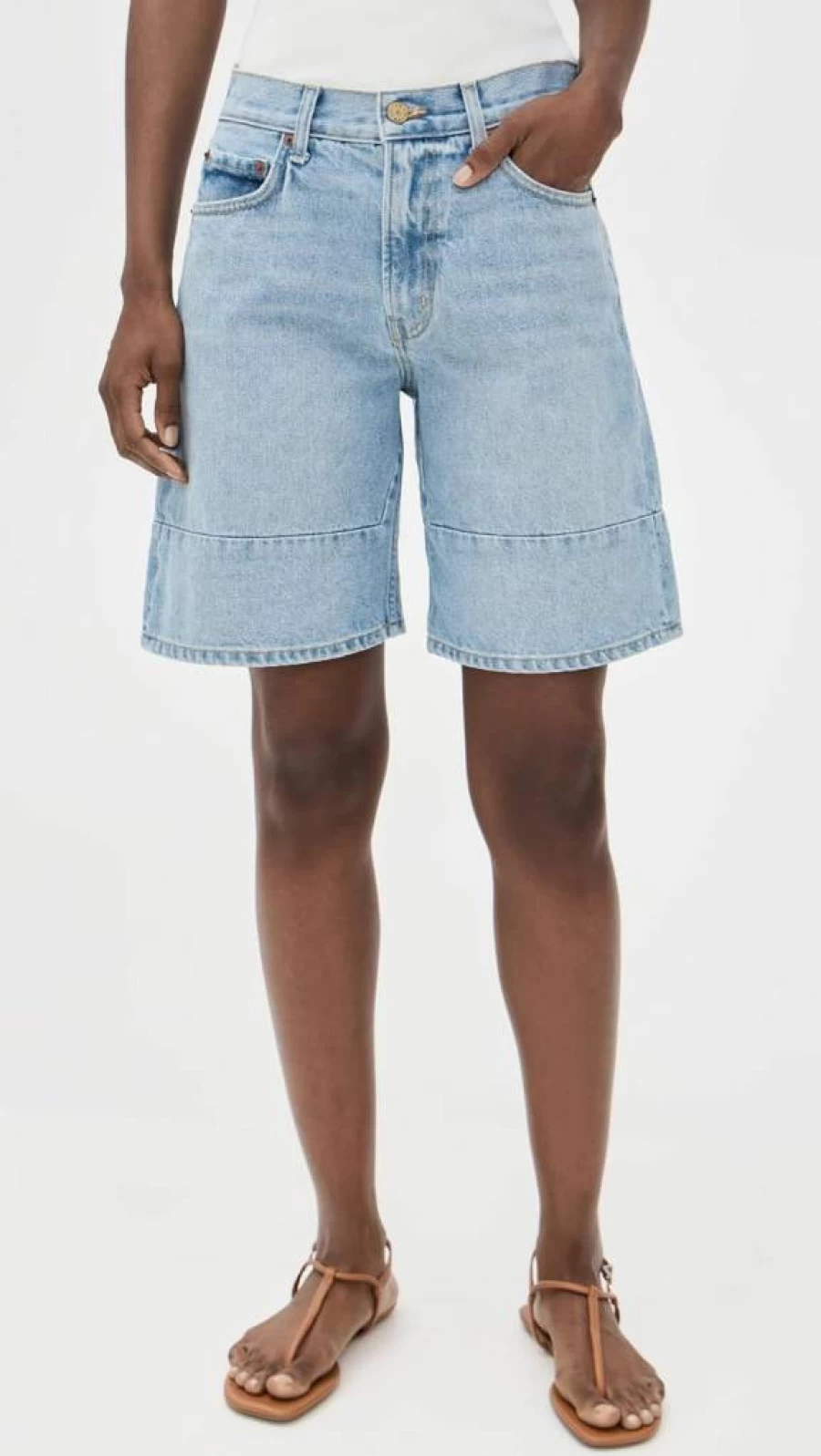 B SIDES Women's High-Waisted Marcel Culotte Shorts - Trendy Summer Fashion Shorts for Women