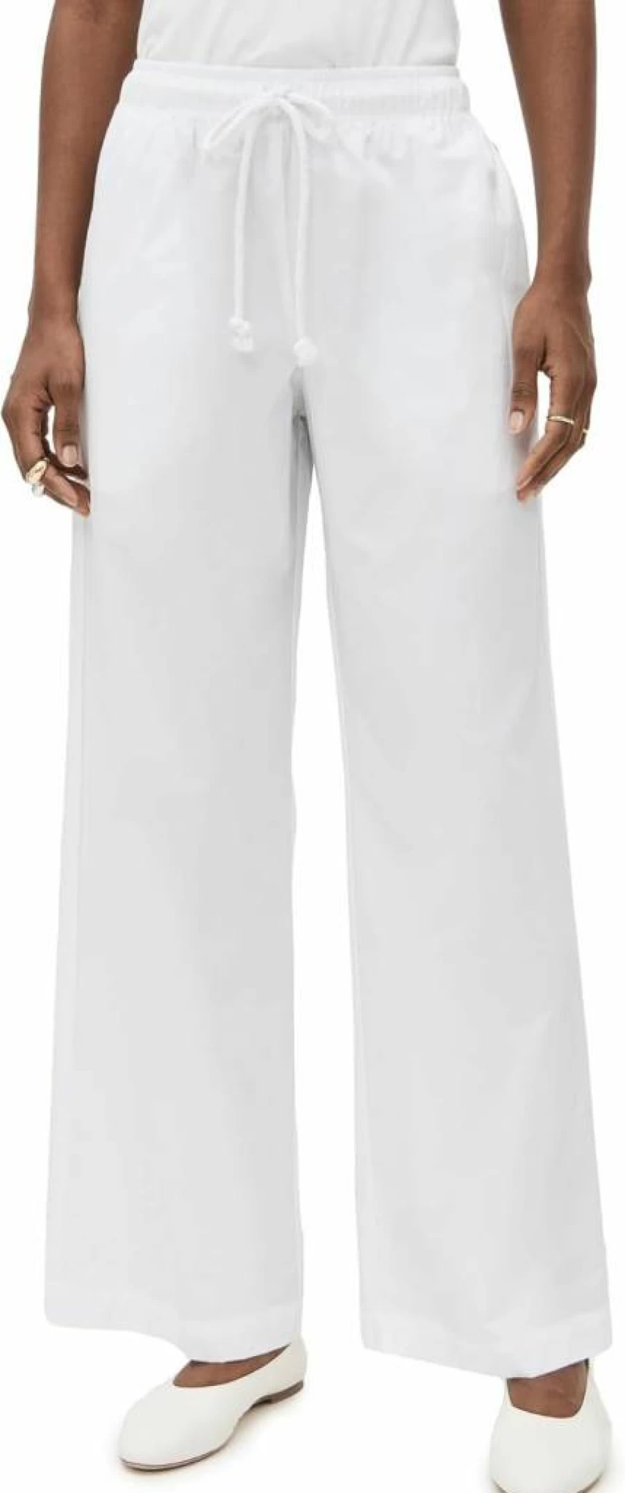 DONNI. Women's High-Waisted Pop Pants - Trendy Comfort Stretch Casual Trousers