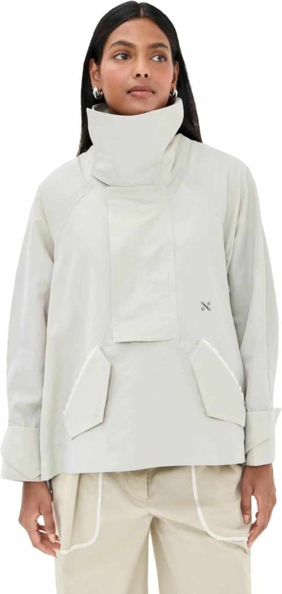 Nackiye Women's Waterproof Fisherman Jacket - Windproof Raincoat for Outdoor Activities