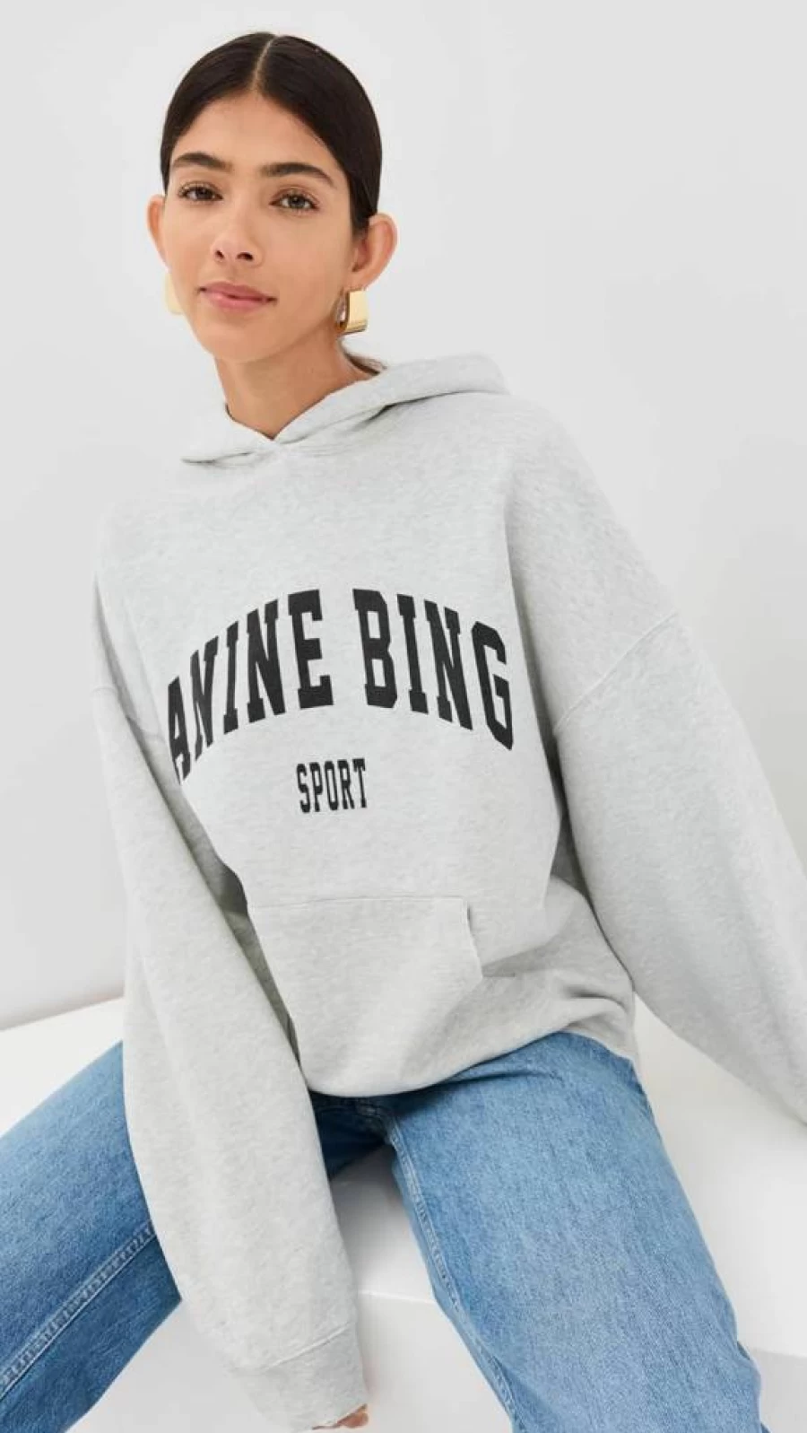 ANINE BING Women's Harvey Sweatshirt | Premium Cotton Blend Pullover for Women