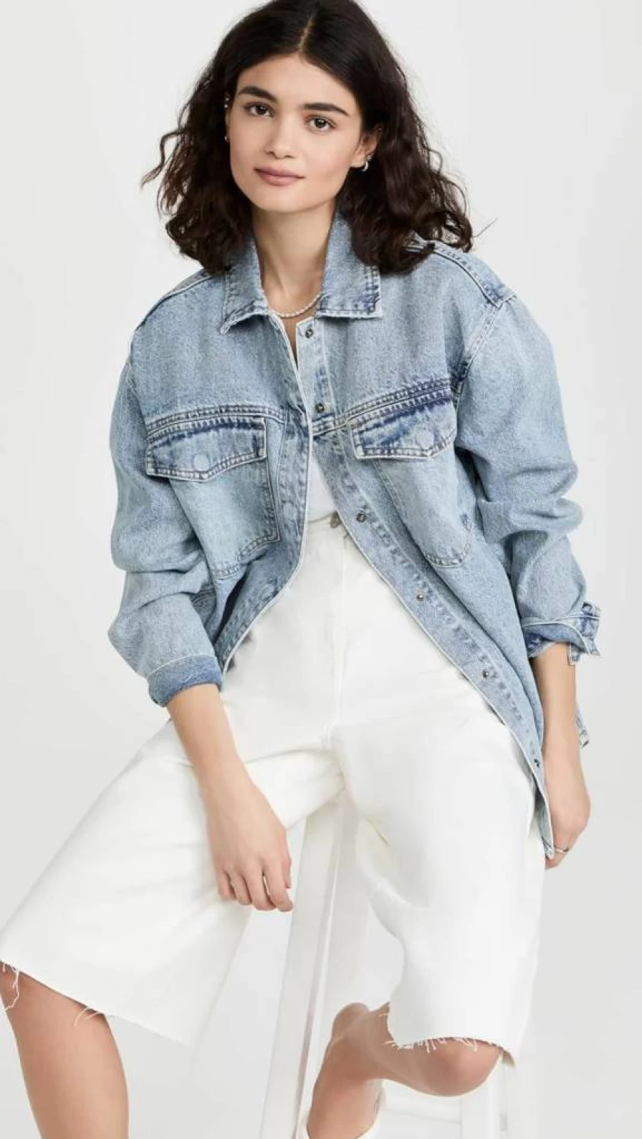 Pistola Denim Women's Mandy Oversized Denim Shacket Jacket
