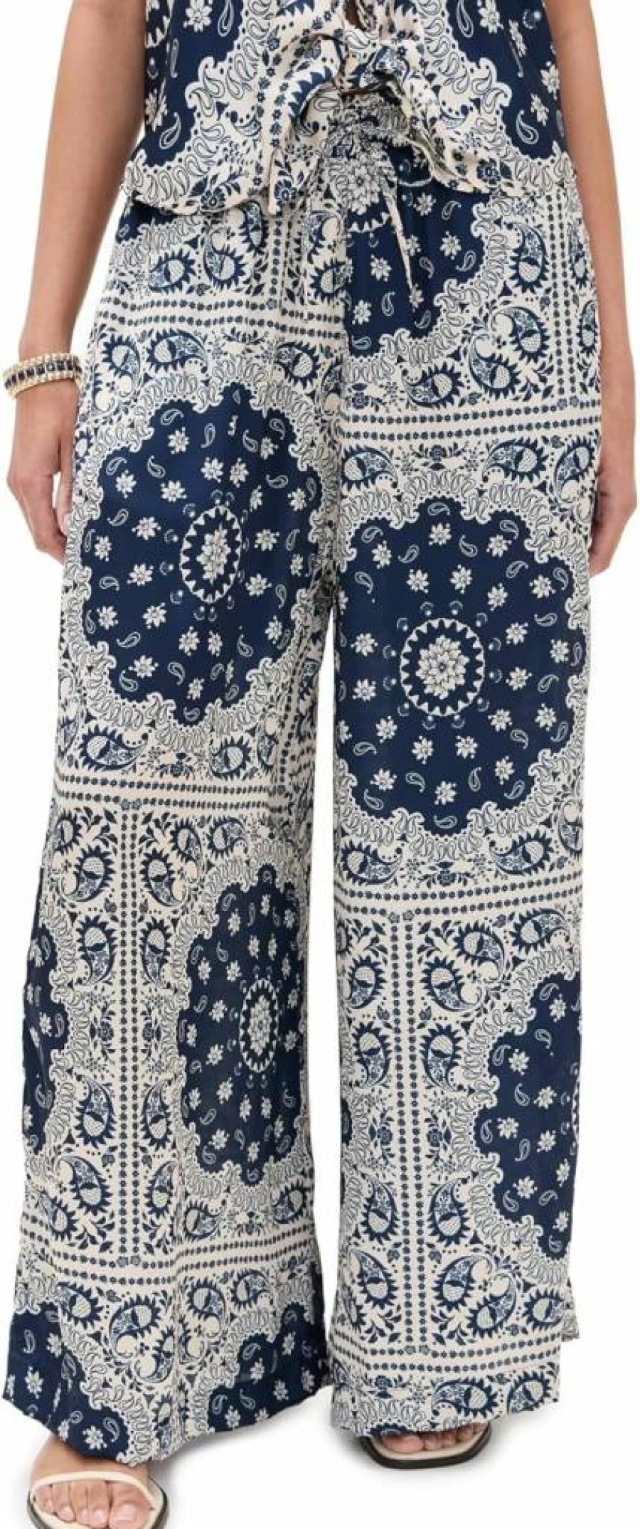 AGUA BENDITA Women's Atma Winter Pants - Cozy High-Waist Fleece-Lined Trousers for Cold Weather