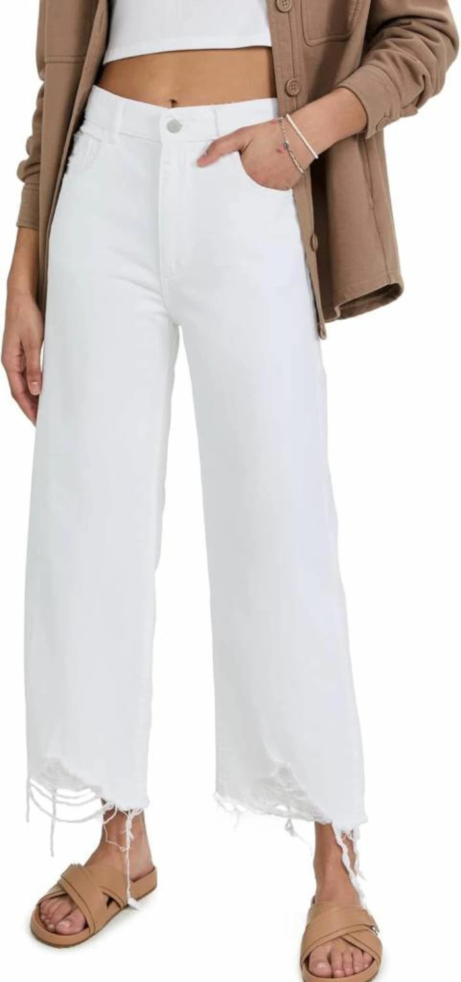 DL1961 Women's Hepburn High Rise Wide Leg Jeans - Sustainable Denim