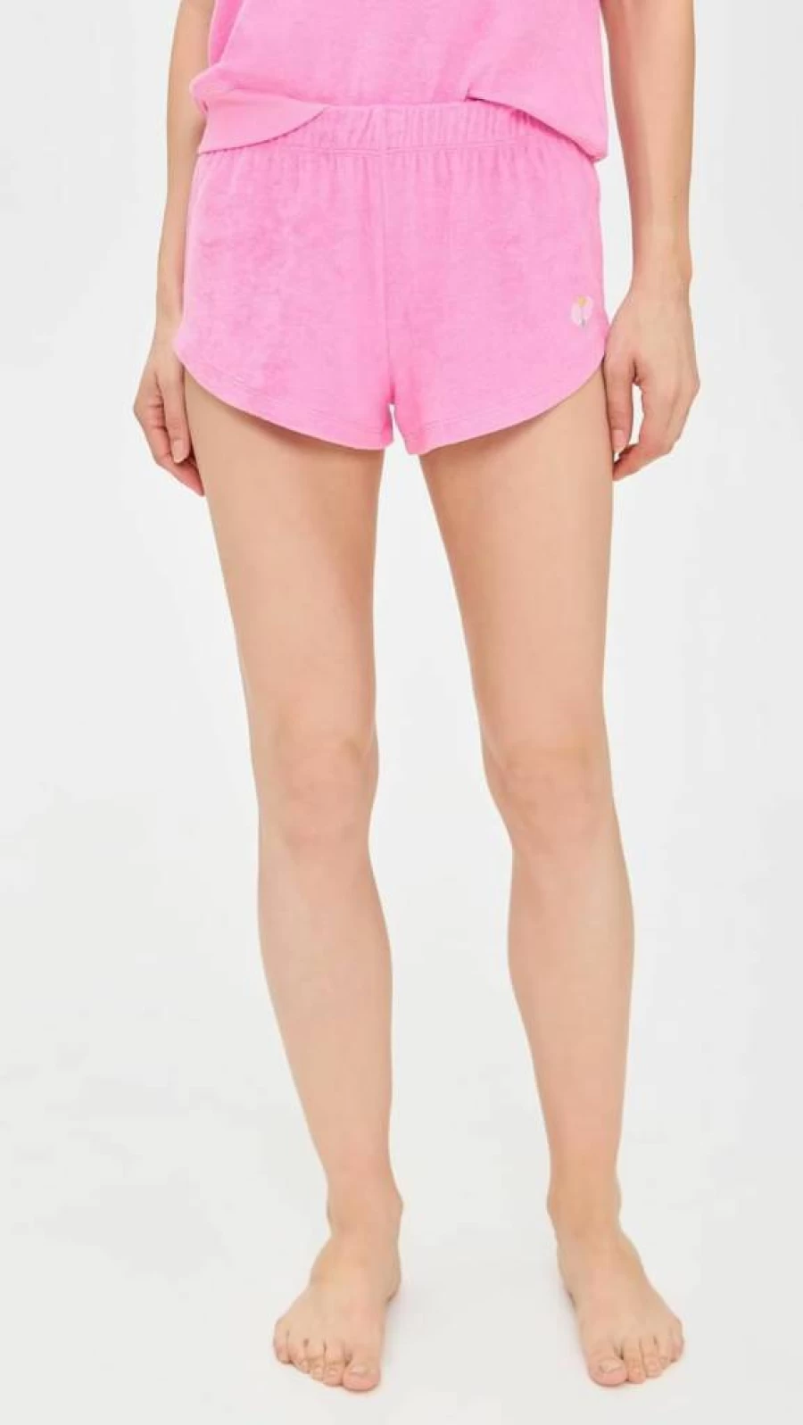 PJ Salvage Women's Comfort Terry Cotton Shorts - Soft Lounge Sleep Shorts with Elastic Waistband