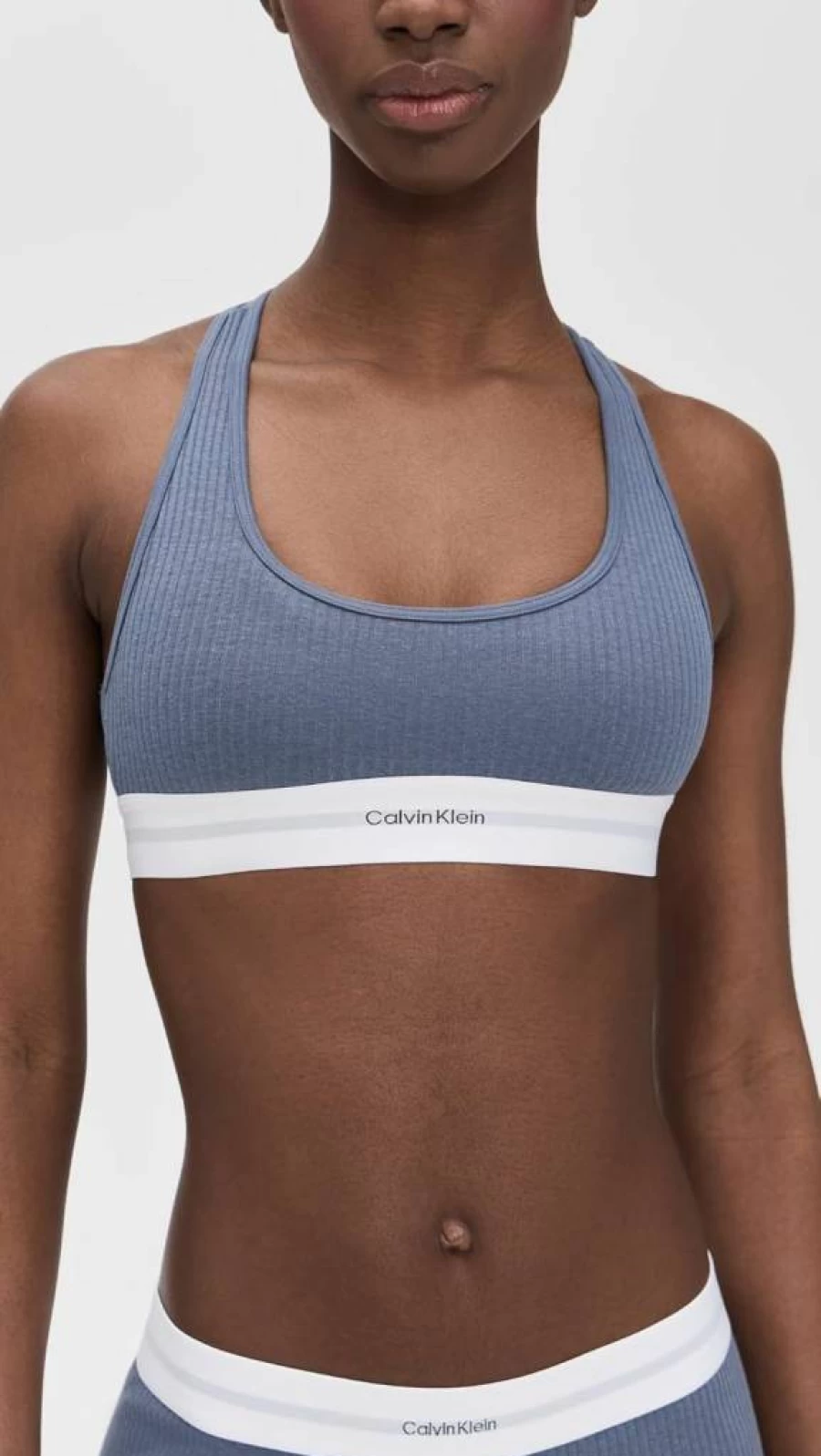 Calvin Klein Women's Modern Rib Bralette - Lightly Lined Comfort Underwear