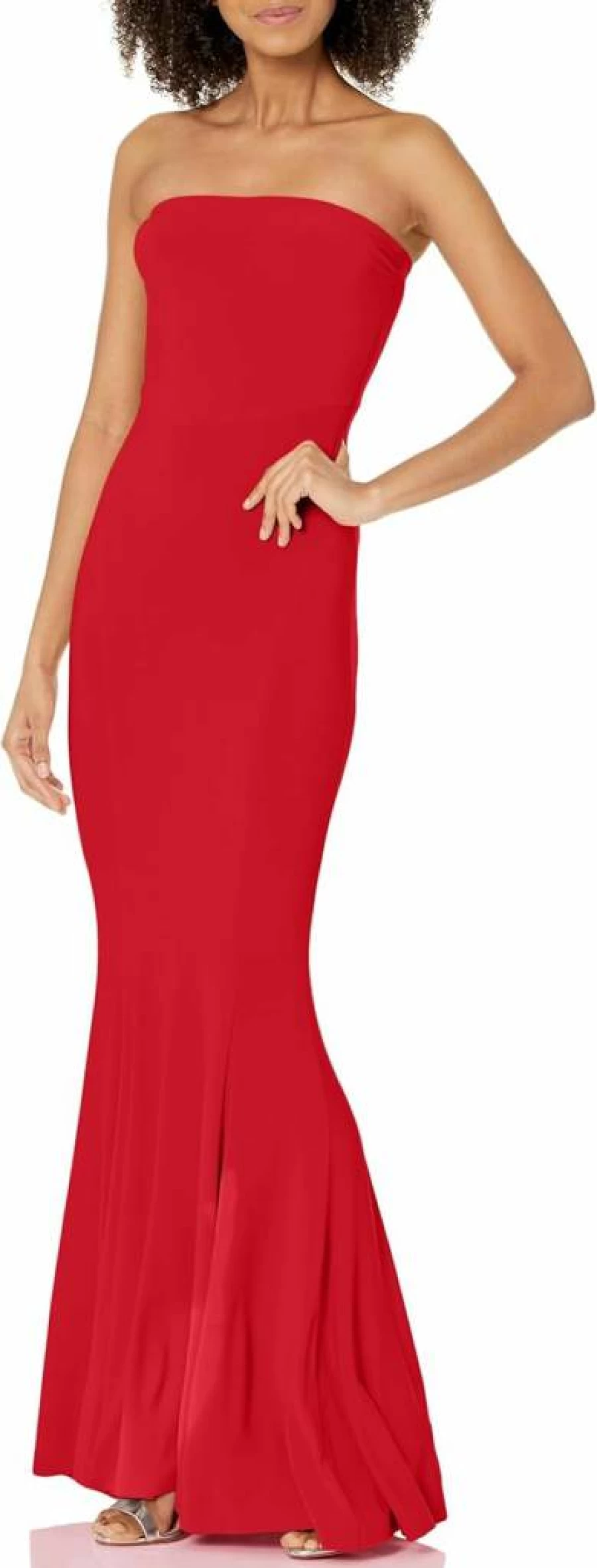 Norma Kamali Women's Elegant Strapless Fishtail Evening Gown - Red Carpet Formal Dress
