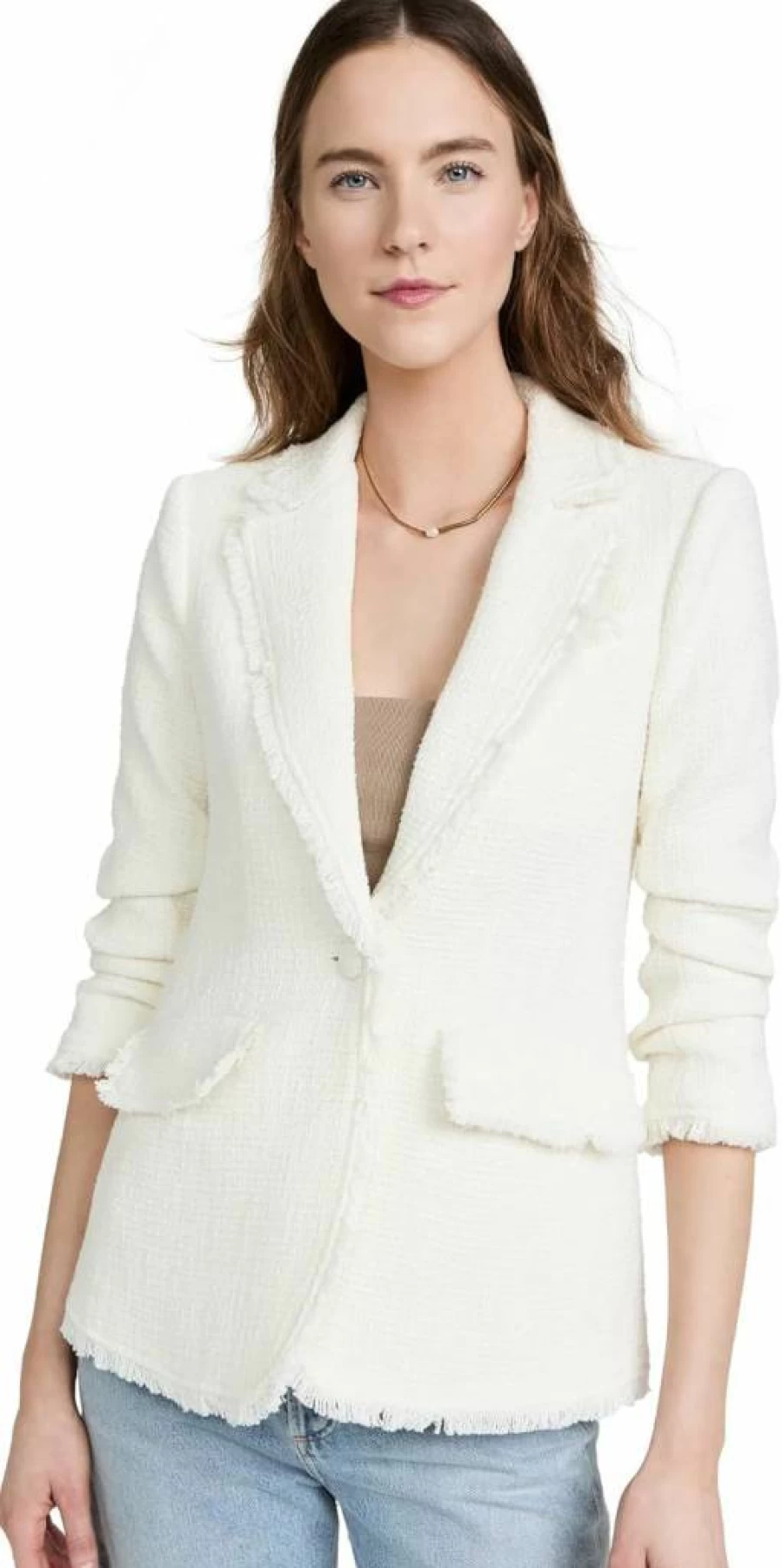 Cinq a Sept Women's Khloe Boucle Blazer - Elegant Tailored Jacket for Women