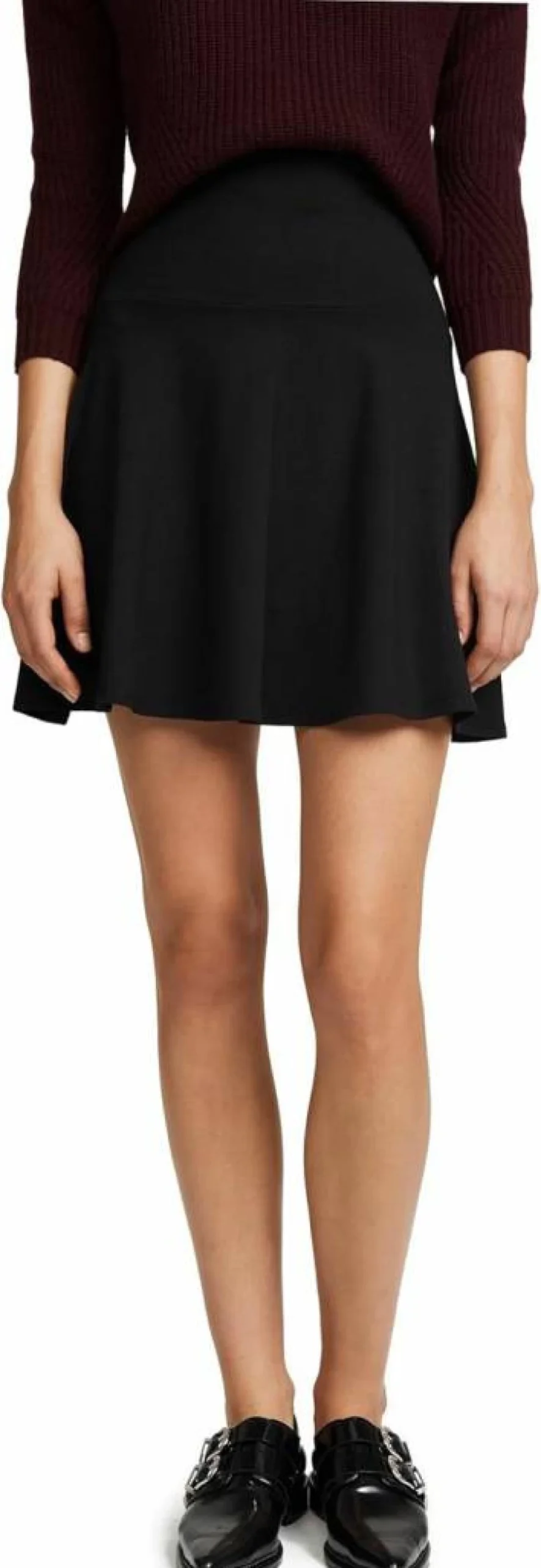 Susana Monaco Women's High Waist Flare Skirt - 18" Supplex Stretch Comfort Fit Casual Style