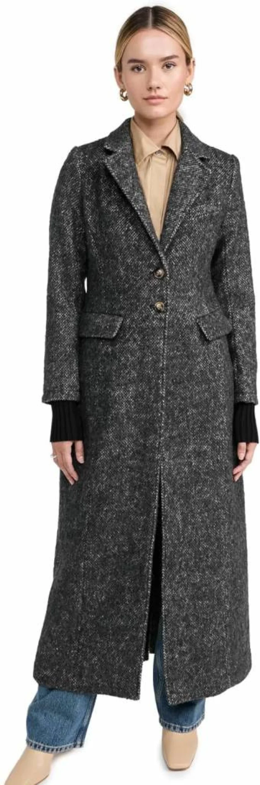 Favorite Daughter Women's The City Coat - Classic Trench Coat for Women, Waterproof Outerwear, Elegant Long Coat with Belt