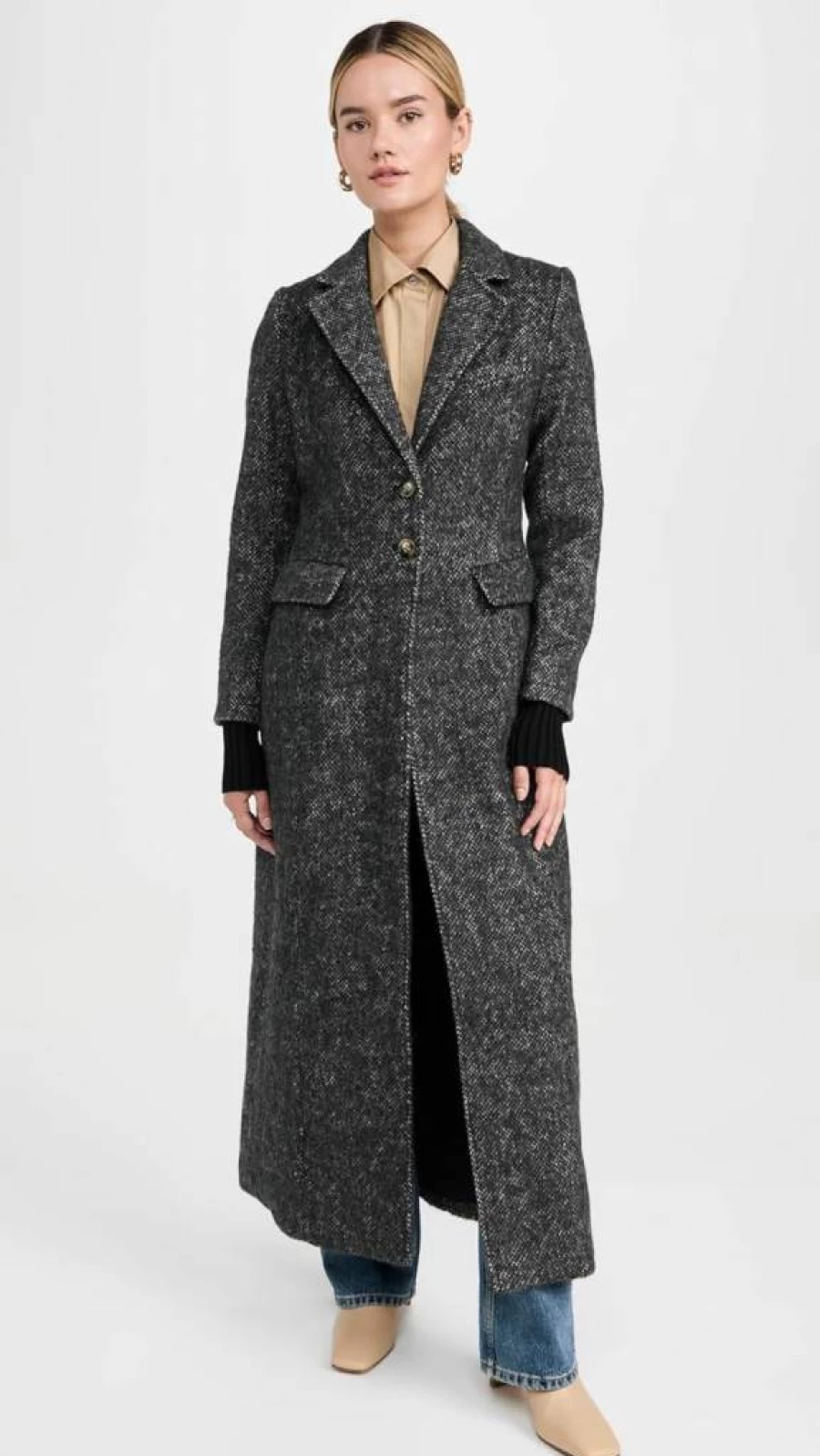 Favorite Daughter Women's The City Coat - Classic Trench Coat for Women, Waterproof Outerwear, Elegant Long Coat with Belt