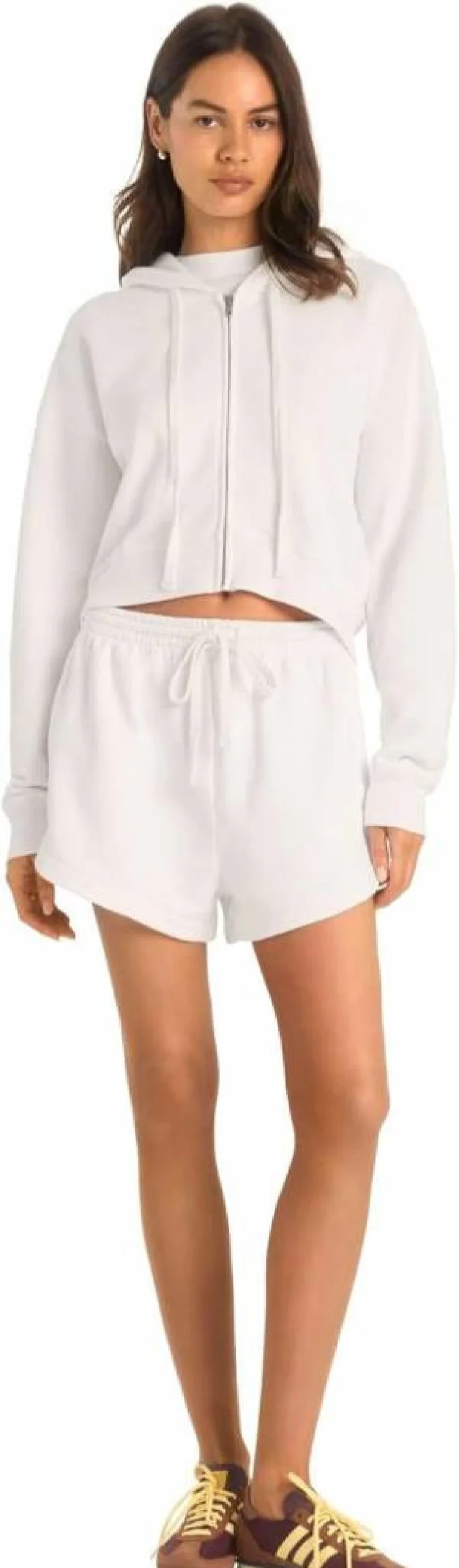 Vitamin A Women's Dawn Classic French Terry Shorts - Casual Summer Shorts Bottom