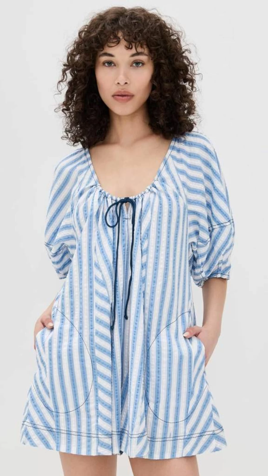 Free Women's Bop Around Romper by Free People - Oxford Combo Style Casual Jumpsuit