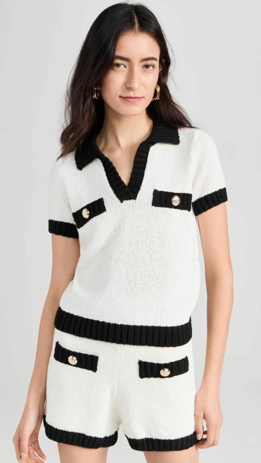 Endless Rose Women's Crochet Knit Collared Blouse - Stylish Boho Vintage Top