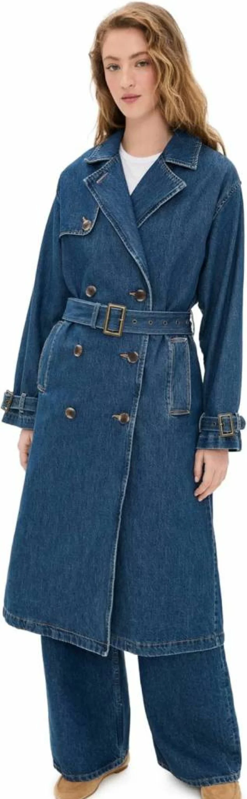 Levi's Women's Spade Trench Coat Classic Denim Jacket Stylish Outerwear