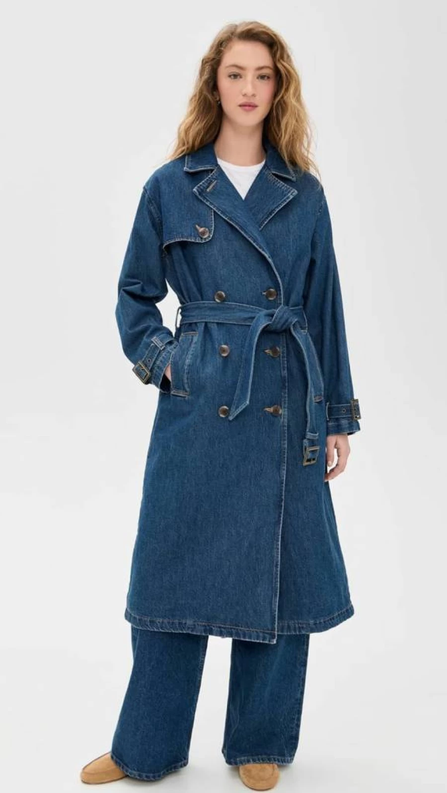 Levi's Women's Spade Trench Coat Classic Denim Jacket Stylish Outerwear