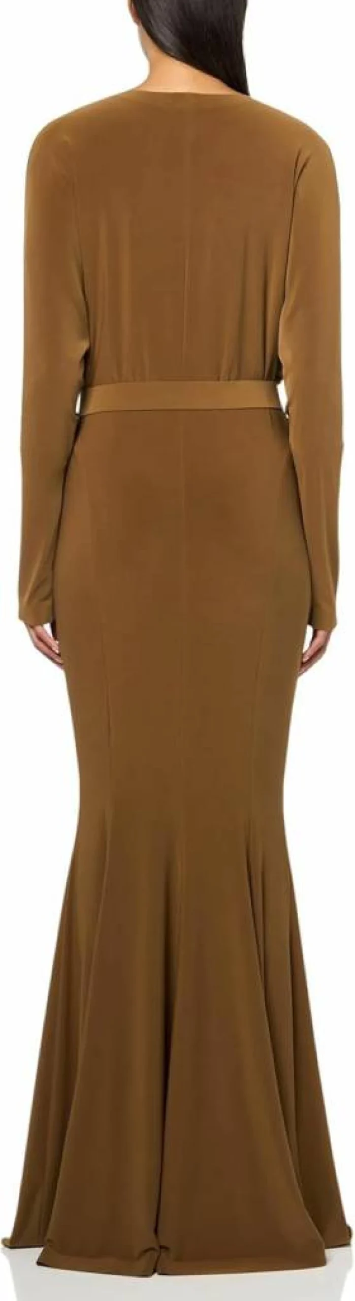 Norma Kamali Women's V-Neck Dolman Sleeve Fishtail Evening Gown