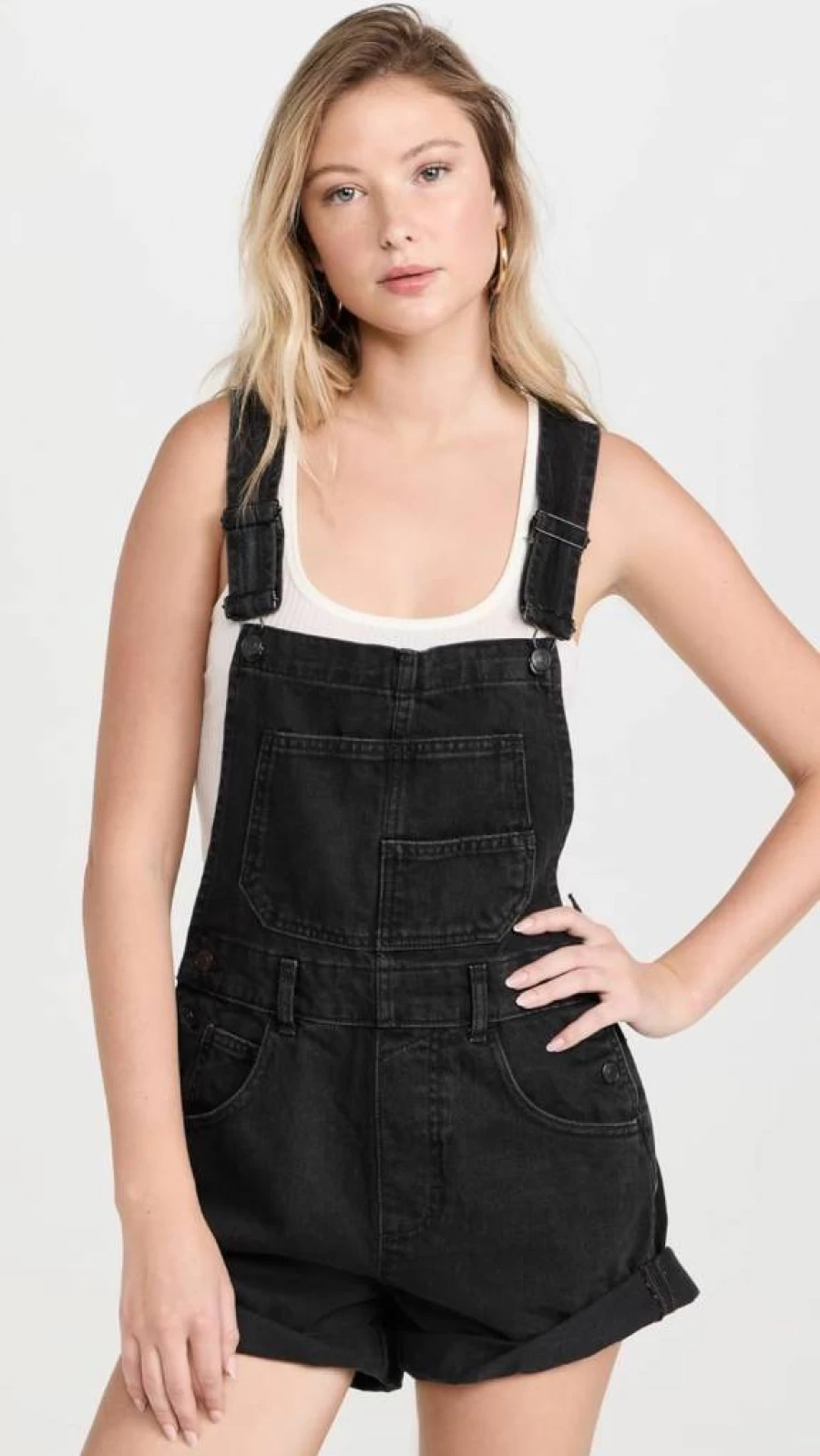 Free Women's Ziggy Shortalls by Free People - Stylish Denim Overalls & Jumpsuit