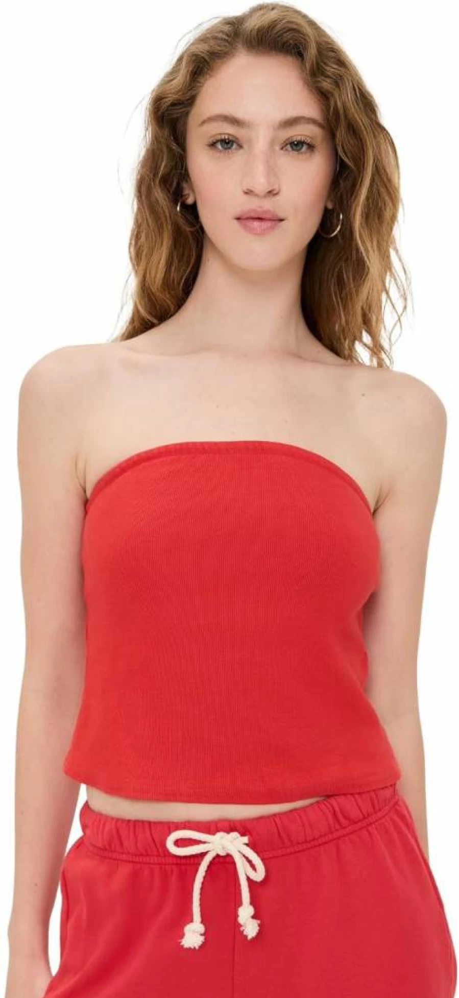 Perfect White Tee Women's Talula Blondie Tube Top - Soft Stretch Casual Summer Sleeveless Shirt