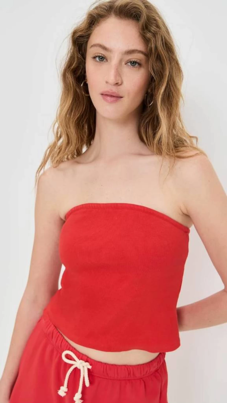 Perfect White Tee Women's Talula Blondie Tube Top - Soft Stretch Casual Summer Sleeveless Shirt