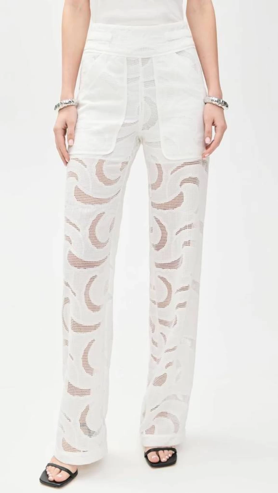 IRO Women's Utah High-Waisted Leather Pants - Stylish & Comfortable Faux Leather Trousers for Women