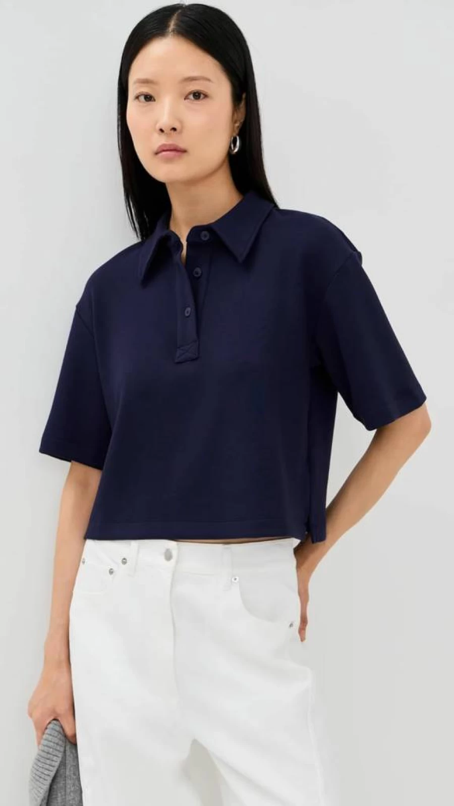 LE BOP Women's Josephine Polo Shirt - Classic Casual Top for Women