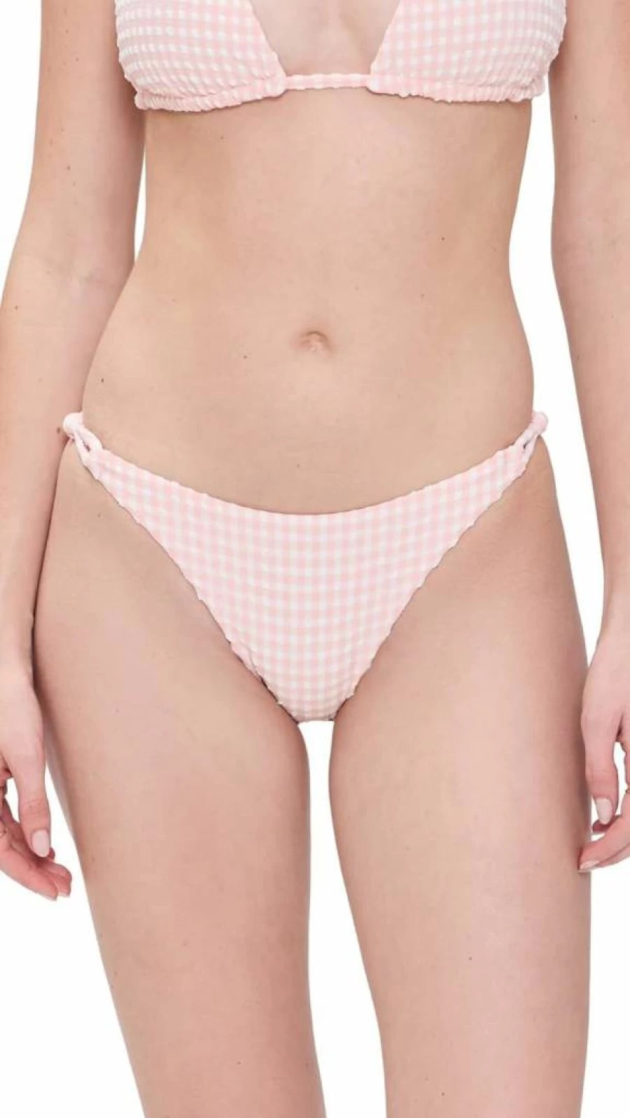 PQ Swim Women's High-Waisted Bikini Bottoms - Loop Design Full Coverage Swimwear