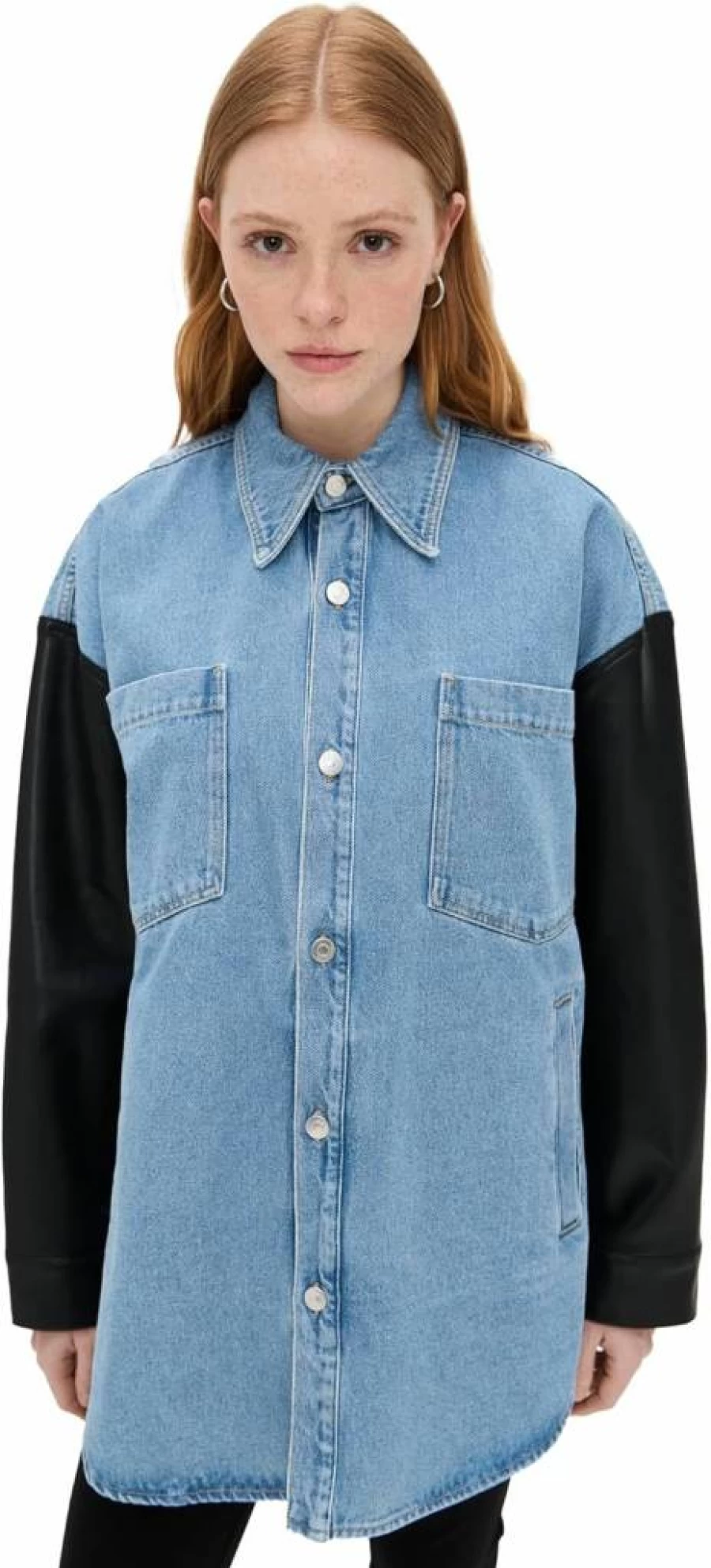 Nanushka Women's Zinnie Shirt Jacket - Lightweight Casual Outerwear