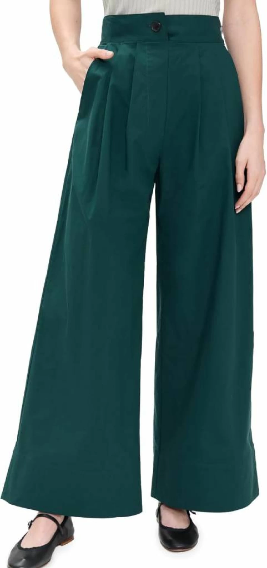 Rachel Comey Women's Coxsone High-Waisted Wide-Leg Pants - Elegant Casual Trousers for Women