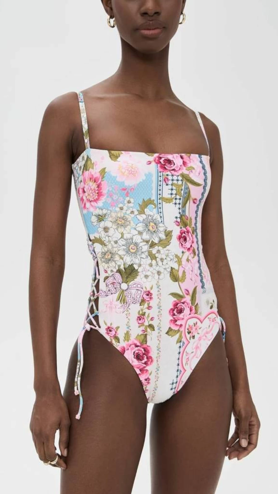 AGUA BENDITA Mariel Meraki One Piece Swimsuit for Women | Elegant Designer Swimwear