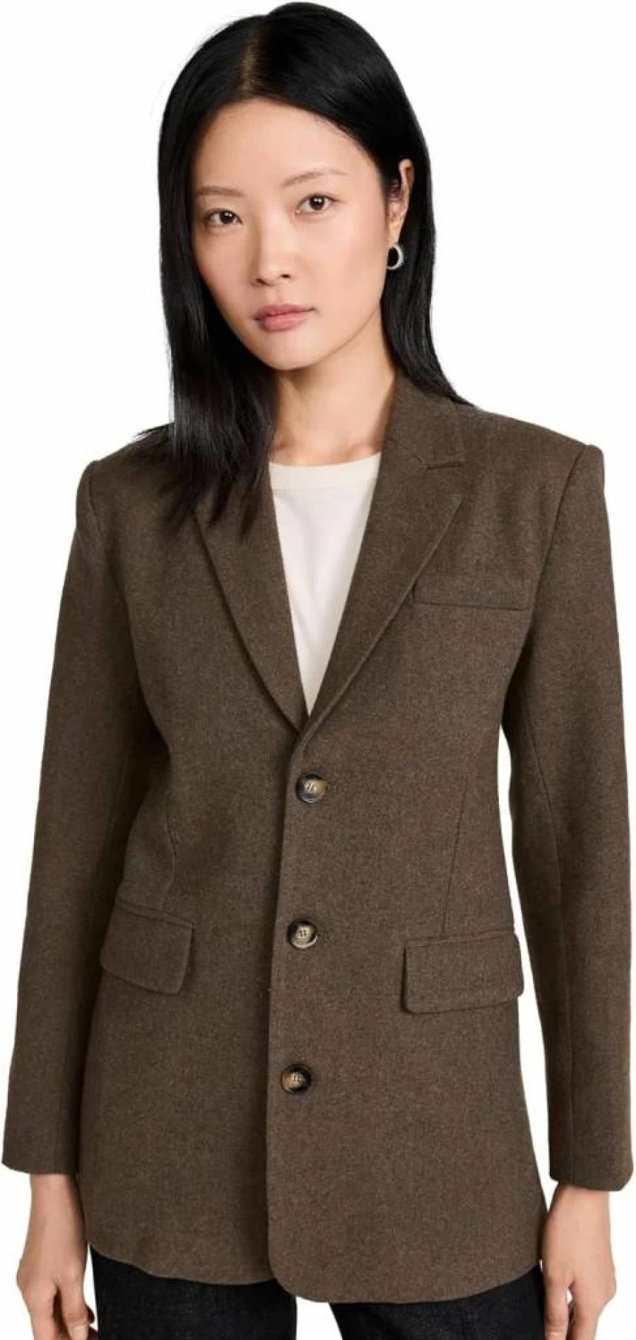 Line & Dot Women's Slim Fit Stretch Dockers Blazer for Office & Business Attire