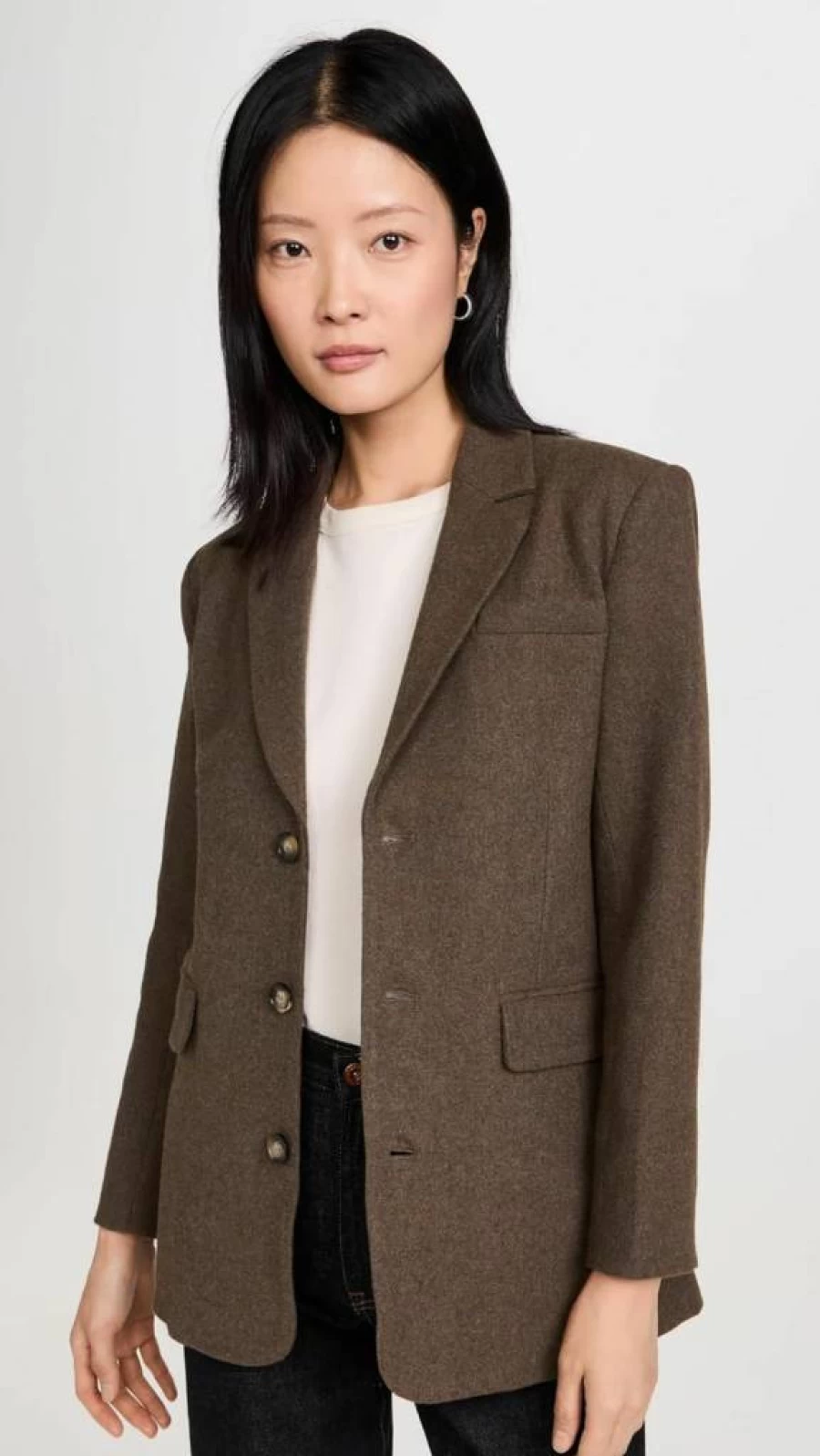 Line & Dot Women's Slim Fit Stretch Dockers Blazer for Office & Business Attire